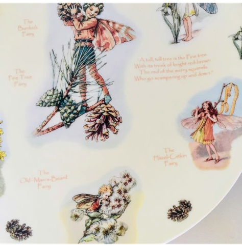 Plato decorativo serie 'Un calendario de hadas de las flores', Enero, (2002)-3