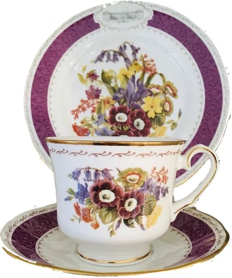 Trio de té Chelsea Auricula-0