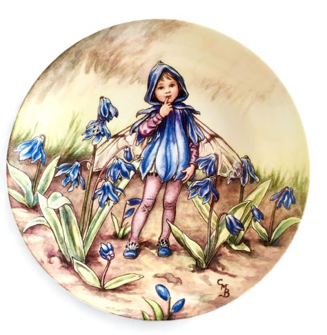Plato de Colección "The Scilla Fairy" - Border Fine Arts, Inglaterra (1994)-0