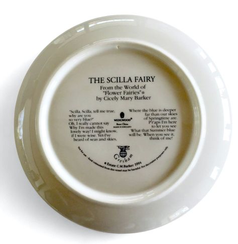 Plato de Colección "The Scilla Fairy" - Border Fine Arts, Inglaterra (1994)-2