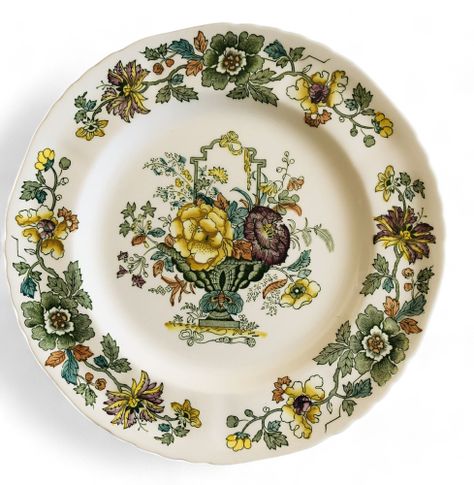 Plato Decorativo - Mason's, Inglaterra (26 cm)-0