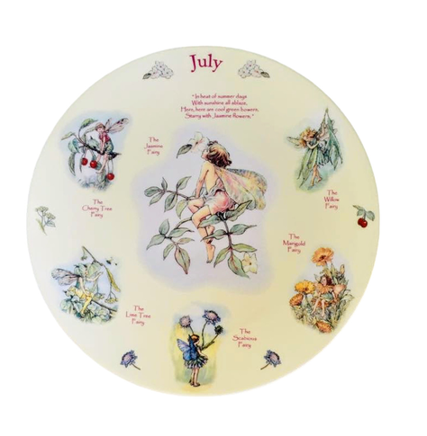 Plato decorativo Un calendario de hadas de las flores, Julio, 2002-0