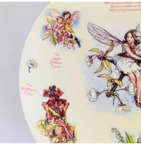 Plato decorativo serie 'Un calendario de hadas de las flores', Abril, (2002)-4