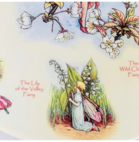 Plato decorativo serie 'Un calendario de hadas de las flores', Abril, (2002)-5