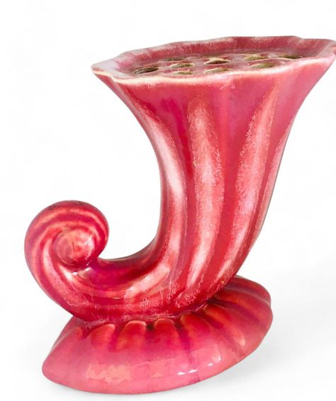 Cuerno de la Abundancia de Cerámica de Lota - Pintado a Mano (1936-1951)-1