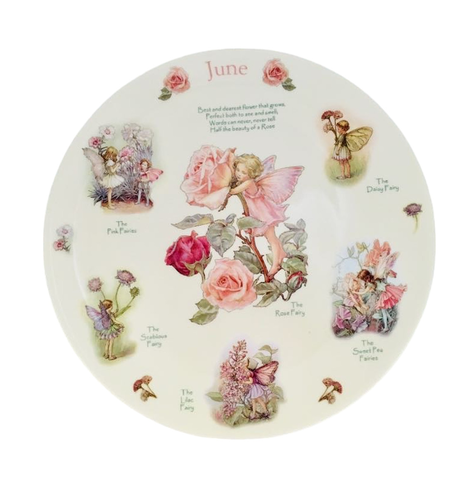 Plato decorativo serie 'Un calendario de hadas de las flores', Junio, (2002)-0