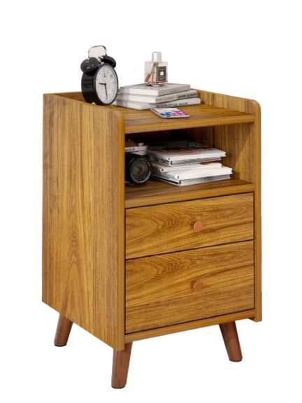 Velador Moderno 2 Tiras 30x40x53cm Hecho Por Melamina Ct039-0