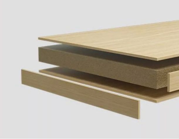 Velador Moderno 2 Tiras 30x40x53cm Hecho Por Melamina Ct039-4