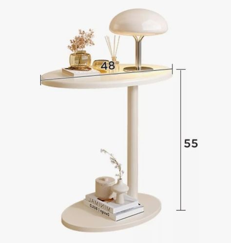 Mesa De Centro Lateral Living Vanguardia Melamina 48x55cm-1