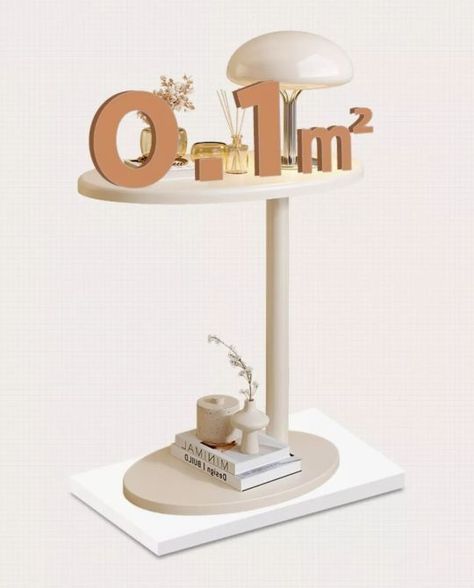 Mesa De Centro Lateral Living Vanguardia Melamina 48x55cm-2