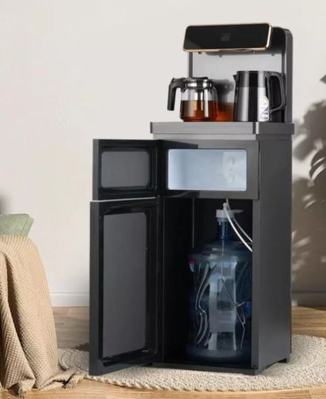 Dispensador De Agua Enfría Con Compresor Maquina Para Bebida Color Negro-3
