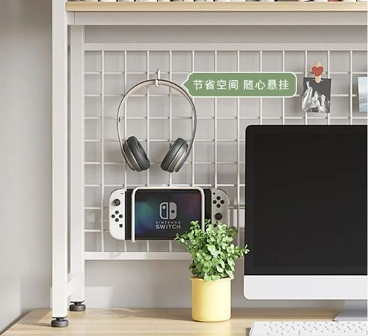 Organizador De Escritorio Multifuncional Con Repisa Metal-6