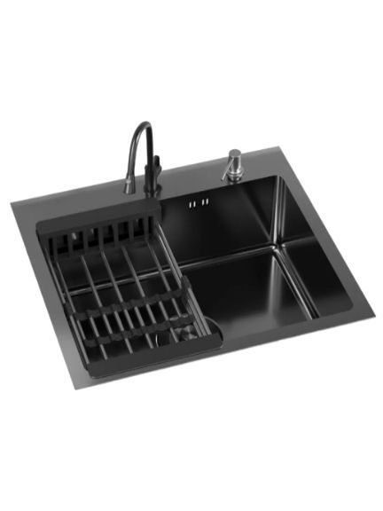 Combo Lavaplato Empotrado 55x45cm Acero Inoxidable Con Todos-0