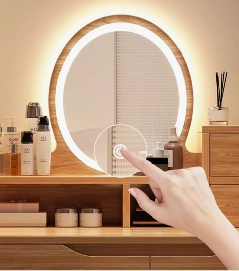 Tocador Con Espejo De Luz Comoda Extendible 130x40x110cm-5