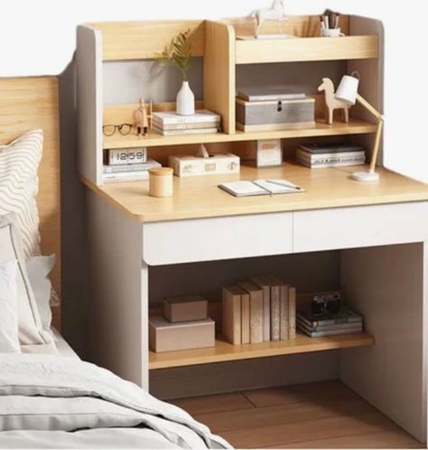 Escritorio Con Cajones Estanteria Para Libros Y Organizador-1