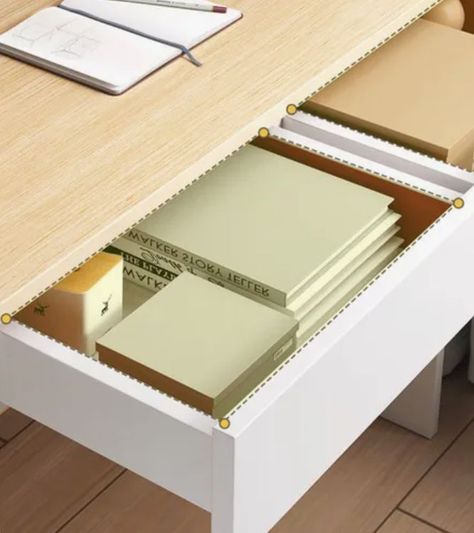 Escritorio Con Cajones Estanteria Para Libros Y Organizador-5