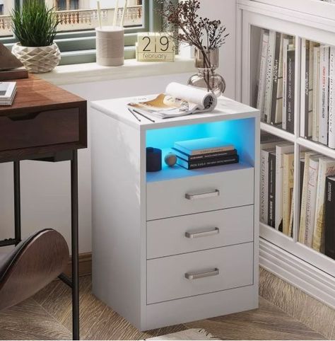 Velador Con Luz Variable Con Panel De Enchufes 40*35*60cm-5