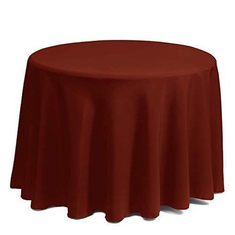 Mantel circular Gee Di Moda lavable Naranja oscuro-0