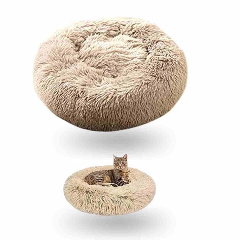 Cama de Felpa Antiestrés 70 cm para mascotas -0