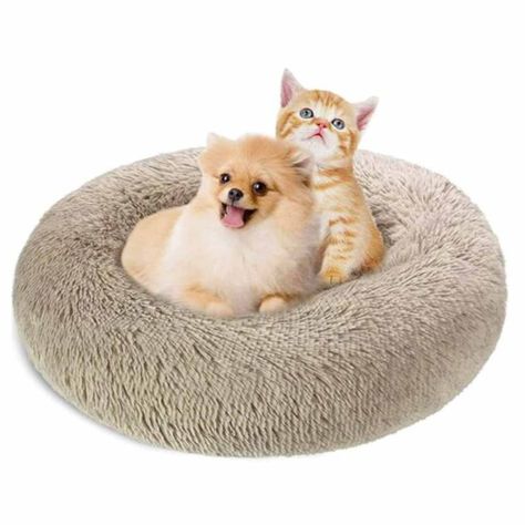 Cama de Felpa Antiestrés 70 cm para mascotas -3