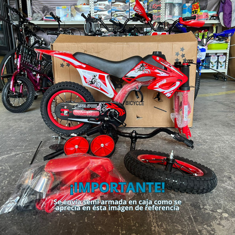 Bicicleta Bicimoto Aro 12 Niños Y Niñas-2