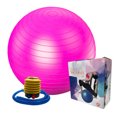 Pelota Lisa de Pilates 85 cm + Inflador-0