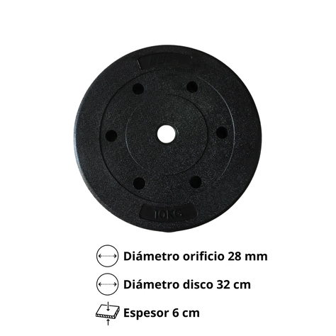 Barra Preolímpica 120cm Cromada + 20kg En Discos-1