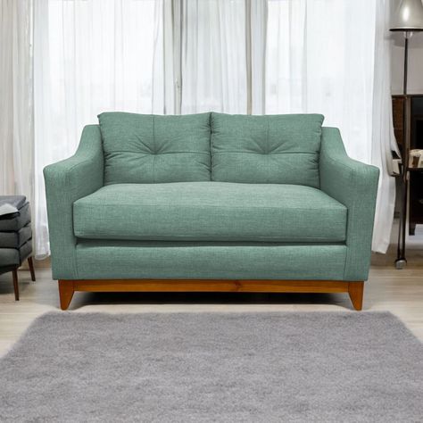 SOFÁ CARRERA CHENILLE VERDE MENTA 2 CUERPOS -2