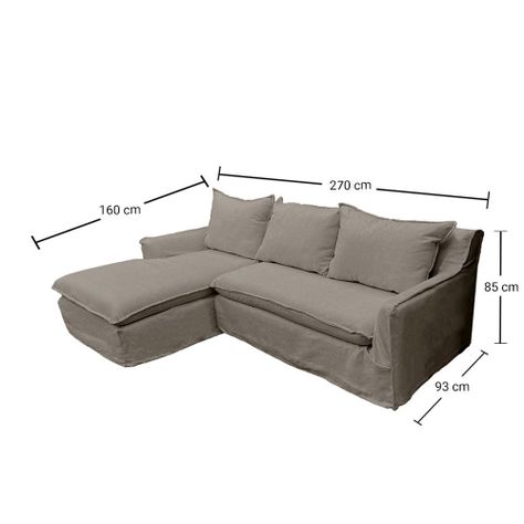 Seccional Queule Chenille Gris Piedra 3C-4