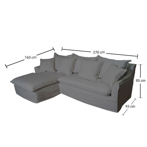 Seccional Palena Lino Gris Piedra 3C-2