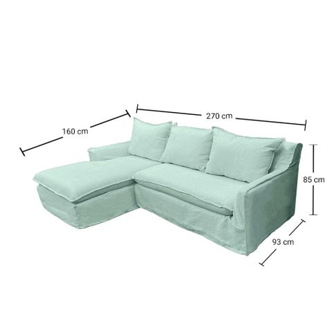 Seccional Queule Chenille Agua 3C-4
