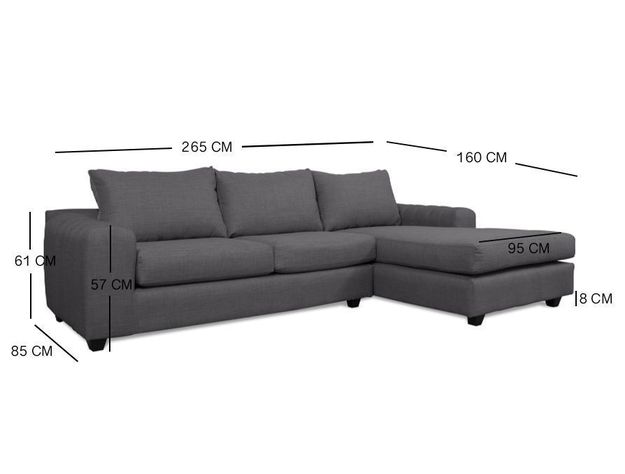 Seccional Kandra Felpa Beige-2