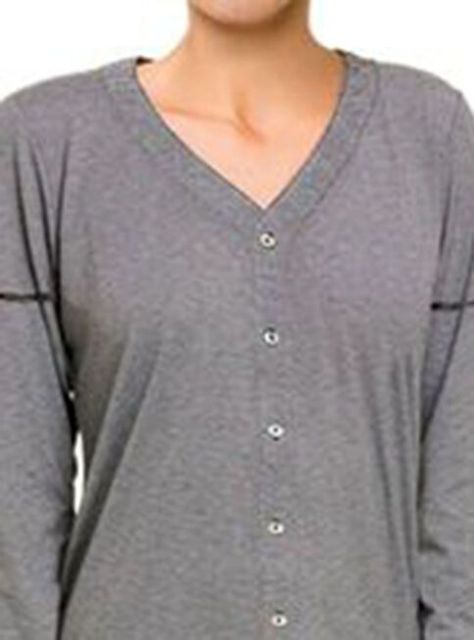 Pijama Hope Listado Gris Gris Mujer-2