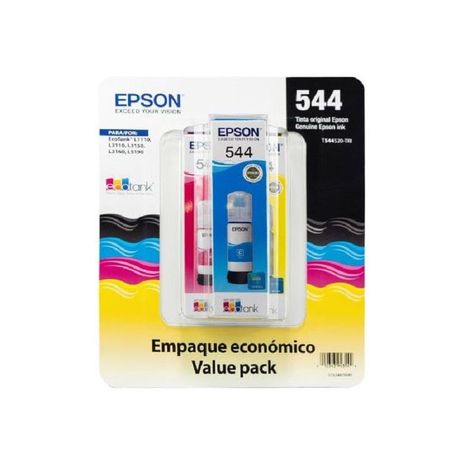 Botellas de Tinta Epson T544 65ml Multipack(3) C13T544520-3P-1