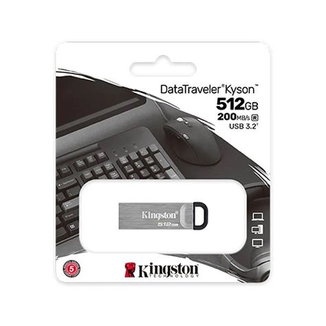 Pendrive Kingston DataTraveler Kyson 512Gb 200Mb/S Metal Us DTKN/512GB-1