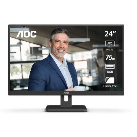 Monitor AOC 24E3UM 23.8" FullHD D-Port,HDMI Plano-0