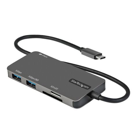 Adaptador Startech Hub USB-C a HDMI/SD/MicroSD/USB-A(2) 6 Puertos-0