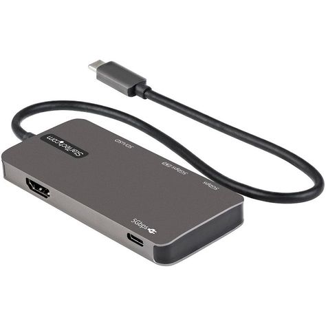 Adaptador Startech Hub USB-C a HDMI/SD/MicroSD/USB-A(2) 6 Puertos-1
