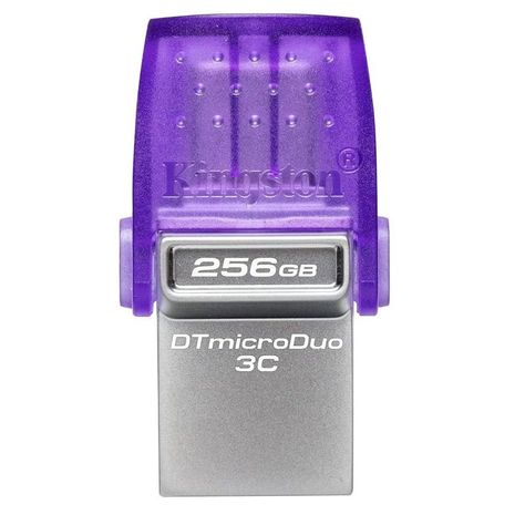 Pendrive Kingston DataTraveler MicroDuo 3C G3 256Gb USB 3.2 + USB-C Morado-0