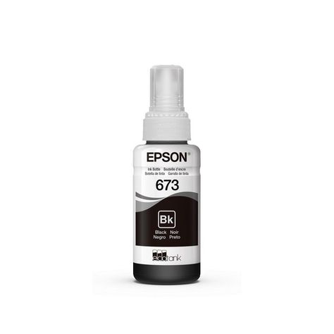 Botella de Tinta Epson T673 70ml pág. 2.200 Negro T673120-AL-1