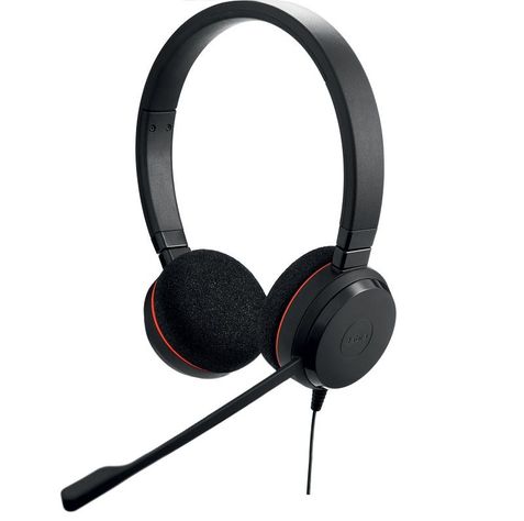 Audífono Jabra Evolve 20 MS Stereo Profesional Negro-1