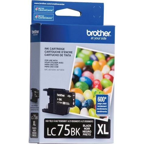Cartucho de Tinta Brother LC-75BK 600 pág. Negro-0