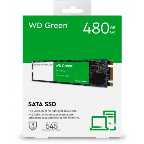 Unidad SSD Western Digital Green 480Gb M.2 2280 545mb/s-1