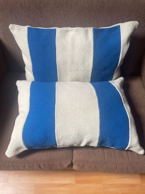 Par de fundas para almohadas hechas en telar -1