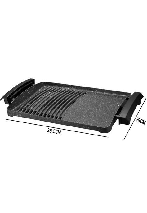 Parrilla Eléctrica Antihaderente con Tapa-6