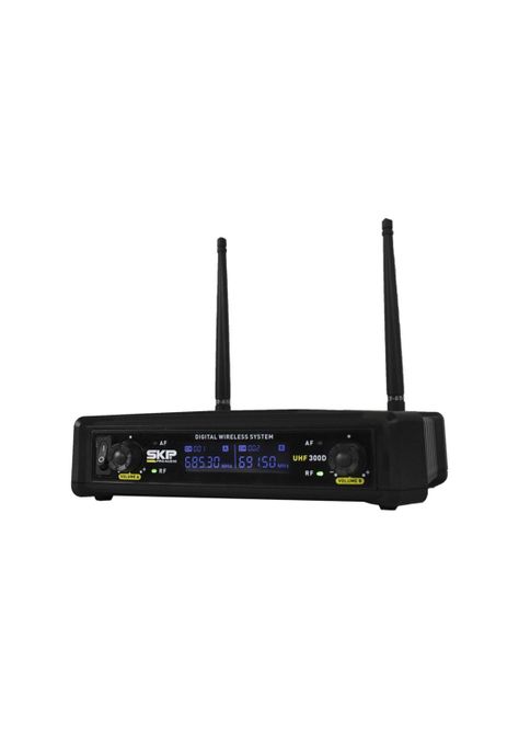 Micrófono Doble Inalámbrico SKP UHF 300D-1
