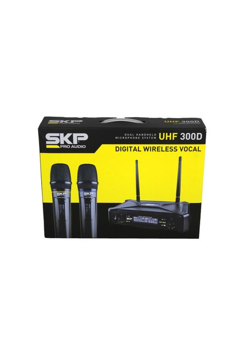 Micrófono Doble Inalámbrico SKP UHF 300D-5