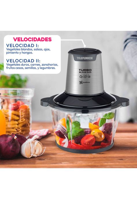 Procesadora de Alimentos 1.5lts Telefunken TurboBlade 500-3