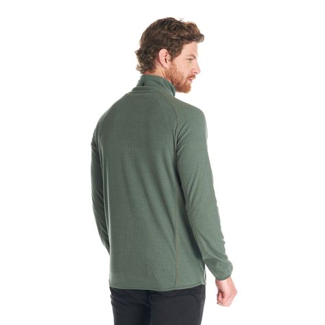 Poleron Hombre Jacaranda Nano-F 14 Zip Verde Grisaceo Lippi-4