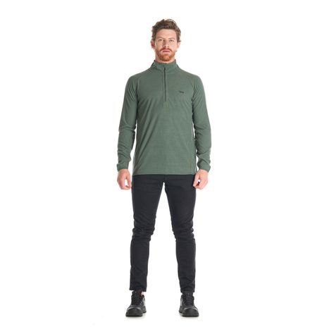 Poleron Hombre Jacaranda Nano-F 14 Zip Verde Grisaceo Lippi-7